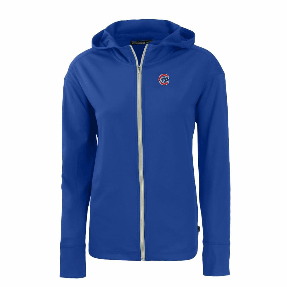 Chicago Cubs Cutter & Buck Women's Daybreak Eco Recycled Full-Zip Hoodie - MLB Hoodies