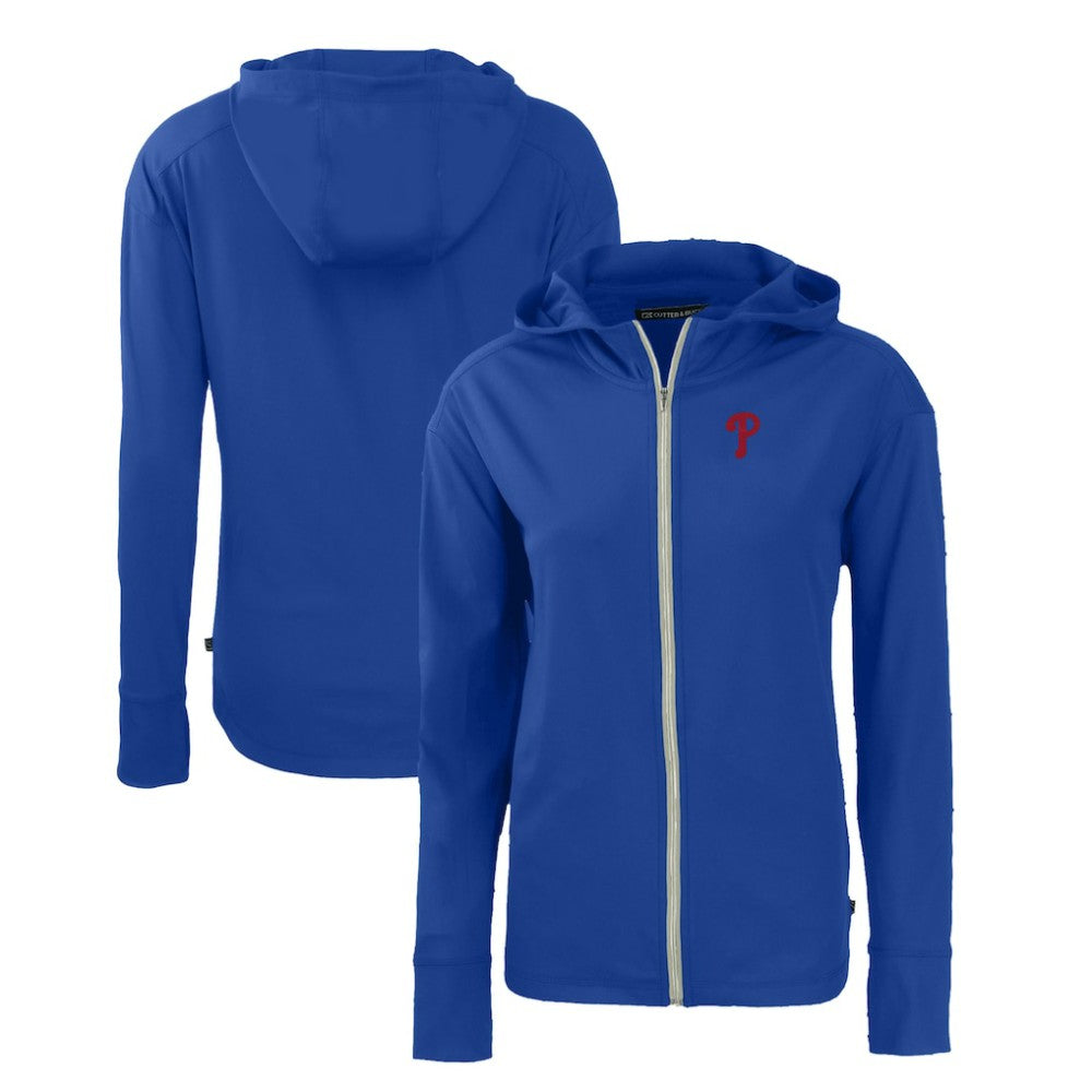 Philadelphia Phillies Cutter & Buck Women's Daybreak Eco Recycled Full-Zip Hoodie - MLB Hoodies