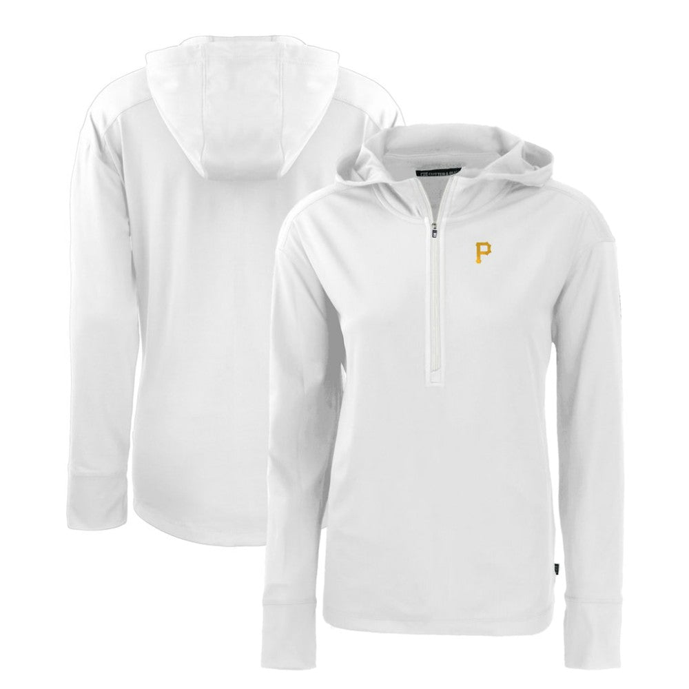 Pittsburgh Pirates Cutter & Buck Women's Daybreak Eco Recycled Half-Zip Hoodie - MLB Hoodies