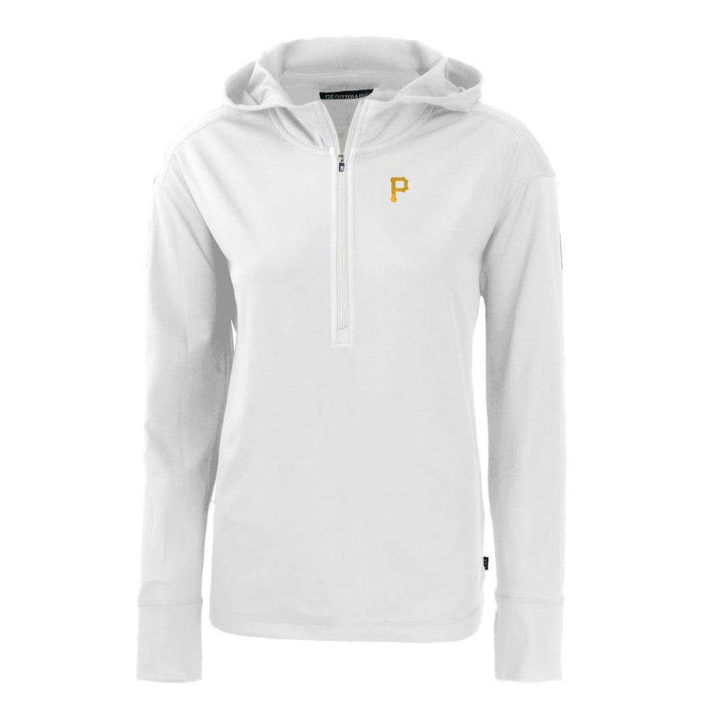 Pittsburgh Pirates Cutter & Buck Women's Daybreak Eco Recycled Half-Zip Hoodie - MLB Hoodies