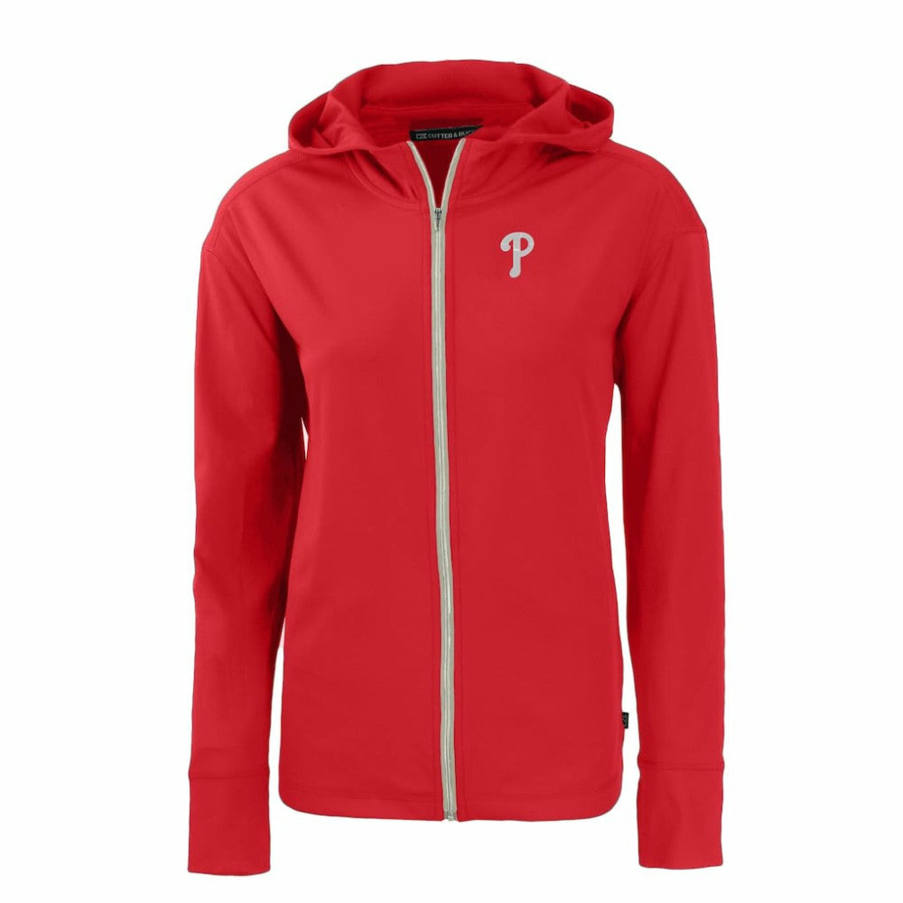 Philadelphia Phillies Cutter & Buck Women's Daybreak Eco Recycled Full-Zip Hoodie - MLB Hoodies