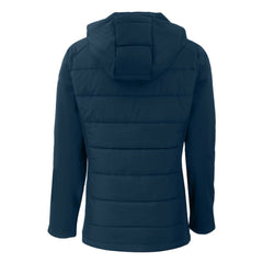 Boston Red Sox Cutter & Buck Women's Evoke Hybrid Eco Softshell Recycled Full-Zip Hoodie Jacket - MLB Jackets