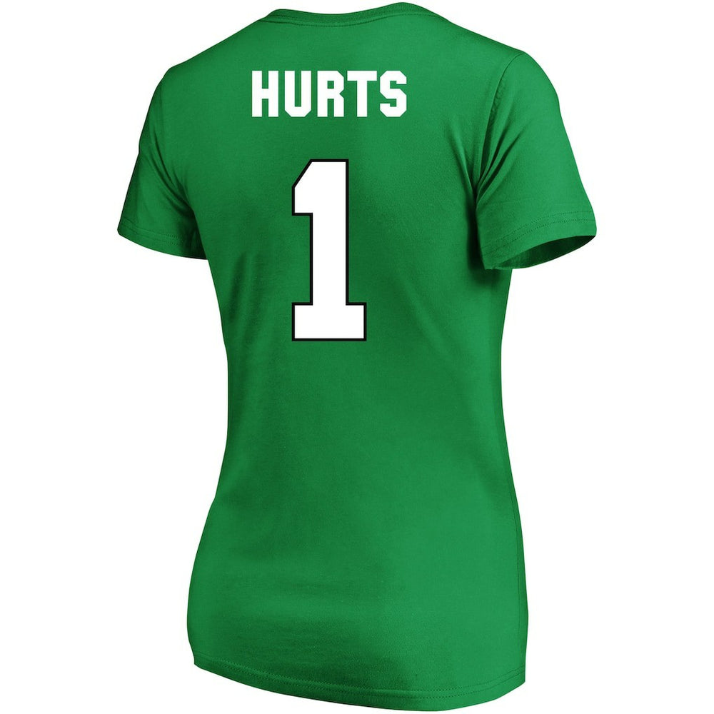 Philadelphia Eagles Jalen Hurts  Women's Plus Size Fair Catch Name & Number Scoop Neck T-Shirt | NFL Outlet