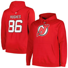 Jack Hughes New Jersey Devils Profile Big & Tall Name & Number Pullover Hoodie -  NHL Jerseys