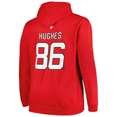 Jack Hughes New Jersey Devils Profile Big & Tall Name & Number Pullover Hoodie -  NHL Jerseys
