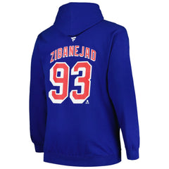Mika Zibanejad New York Rangers Profile Big & Tall Name & Number Pullover Hoodie -  NHL Hoodies