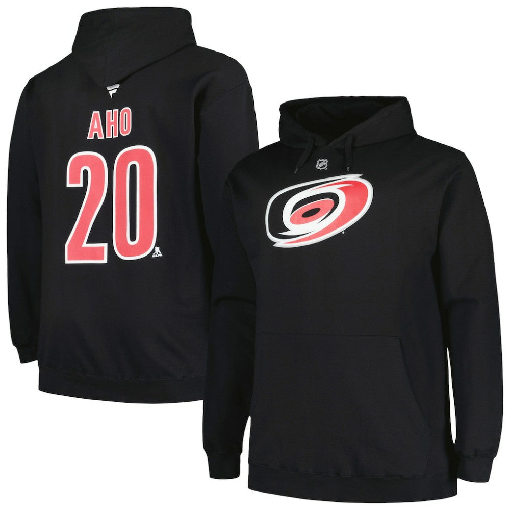 Sebastian Aho Carolina Hurricanes Profile Big & Tall Name & Number Pullover Hoodie -  NHL Hoodies
