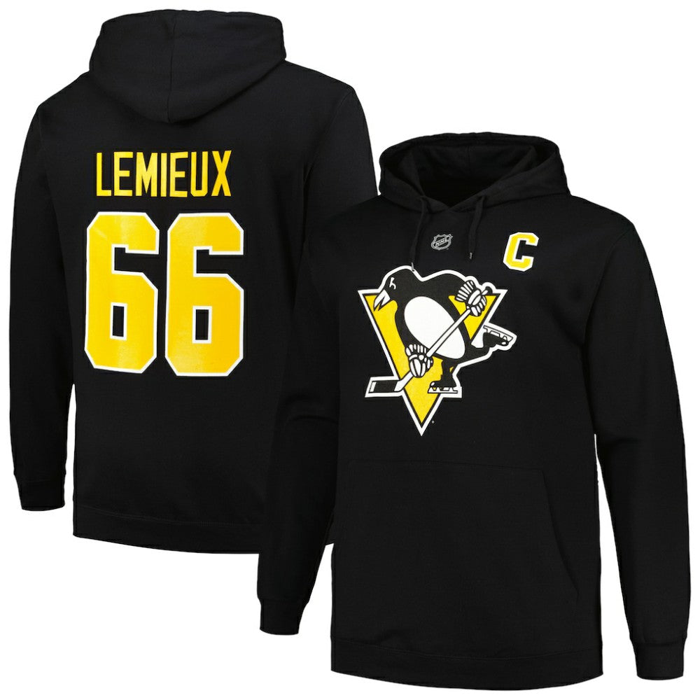 Mario Lemieux Pittsburgh Penguins Mitchell & Ness Name & Number Pullover Hoodie -  NHL Hoodies