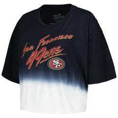San Francisco 49ers Christian McCaffrey  Majestic Threads Women's Dip-Dye Player Name & Number Crop Top | NFL Near me