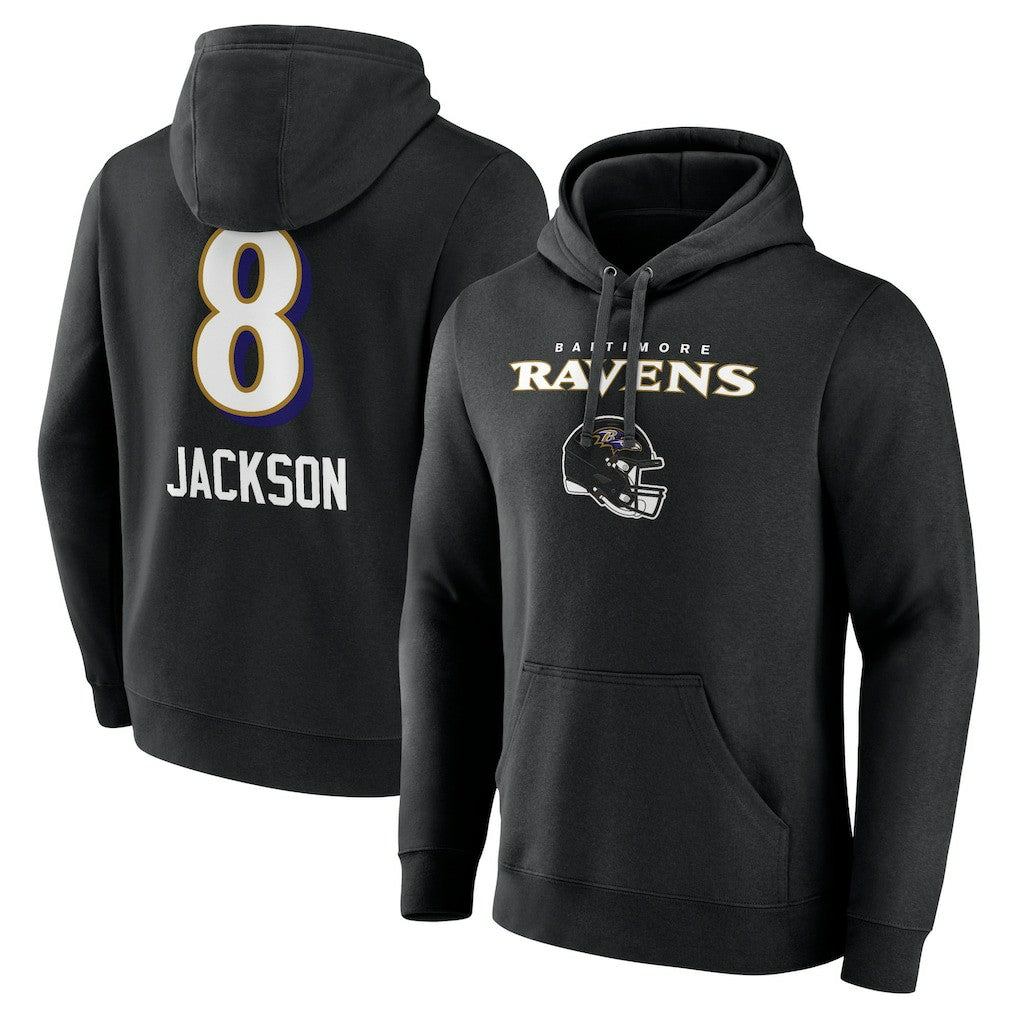 Baltimore Ravens Lamar Jackson  Team Wordmark Pullover Hoodie | NFL Sale