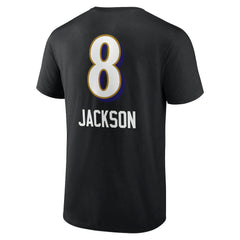 Baltimore Ravens Lamar Jackson  Team Wordmark Name & Number T-Shirt | NFL On sale