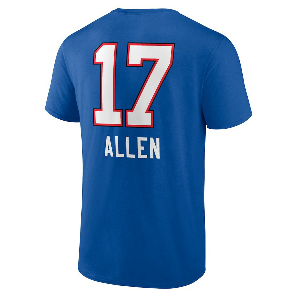 Buffalo Bills Josh Allen  Team Wordmark Name & Number T-Shirt | NFL On sale