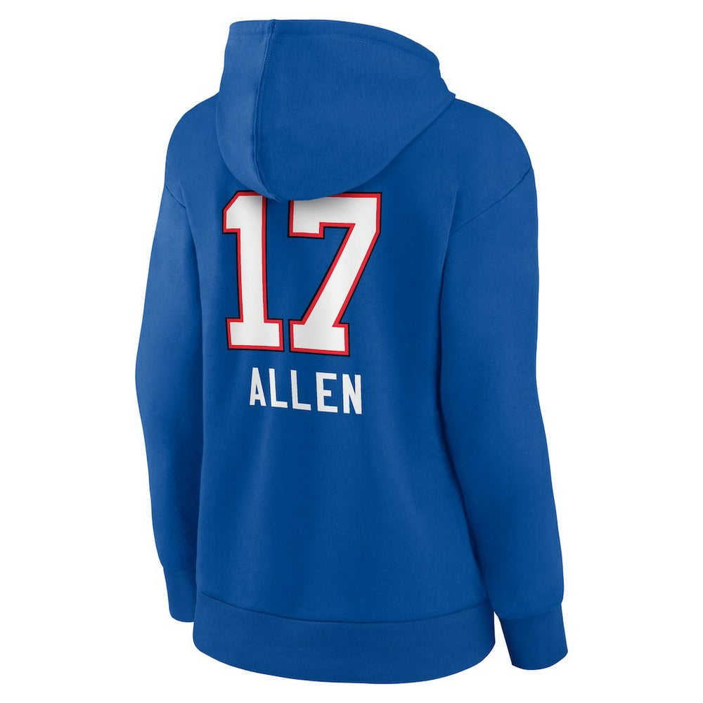 Buffalo Bills Josh Allen  Women's Team Wordmark Pullover Hoodie | NFL Hot