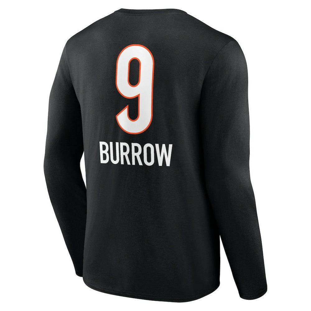 Cincinnati Bengals Joe Burrow  Team Wordmark Long Sleeve T-Shirt | NFL Discount