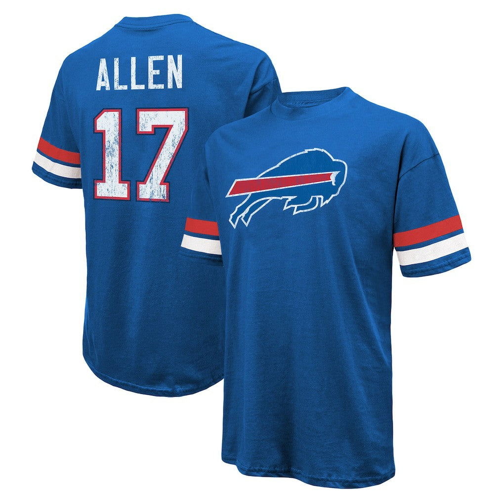 Buffalo Bills Josh Allen  Majestic Threads Name & Number Oversize Fit T-Shirt | NFL Online