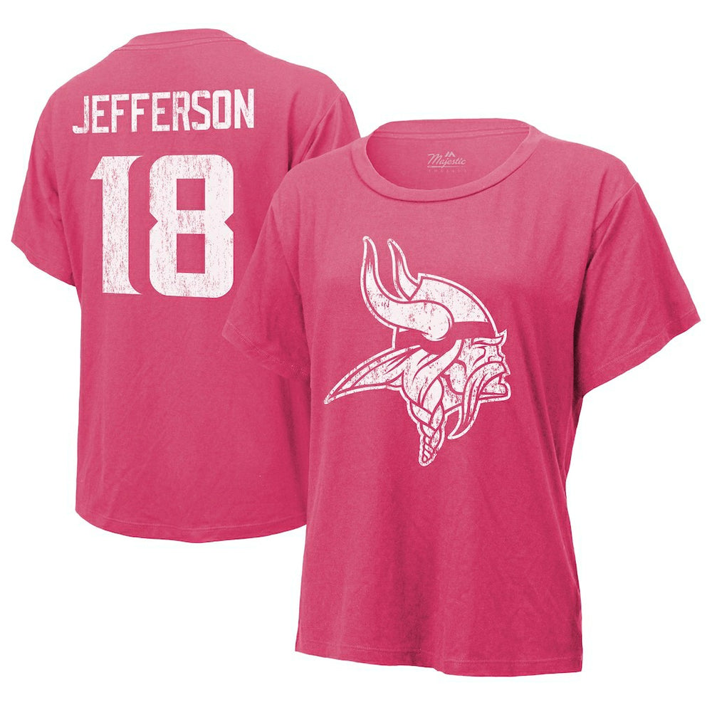 Minnesota Vikings Justin Jefferson  Majestic Threads Women's Name & Number T-Shirt | NFL Near me