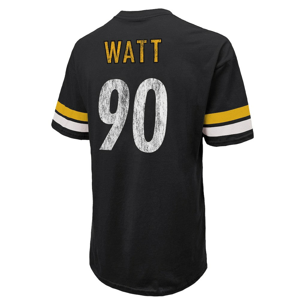 Pittsburgh Steelers T.J. Watt  Majestic Threads Name & Number Oversize Fit T-Shirt | NFL On sale