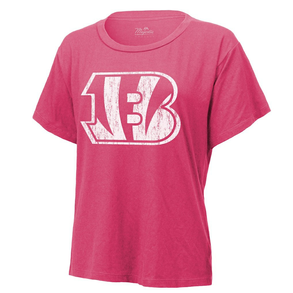 Cincinnati Bengals Joe Burrow  Majestic Threads Women's Name & Number T-Shirt | NFL Hot