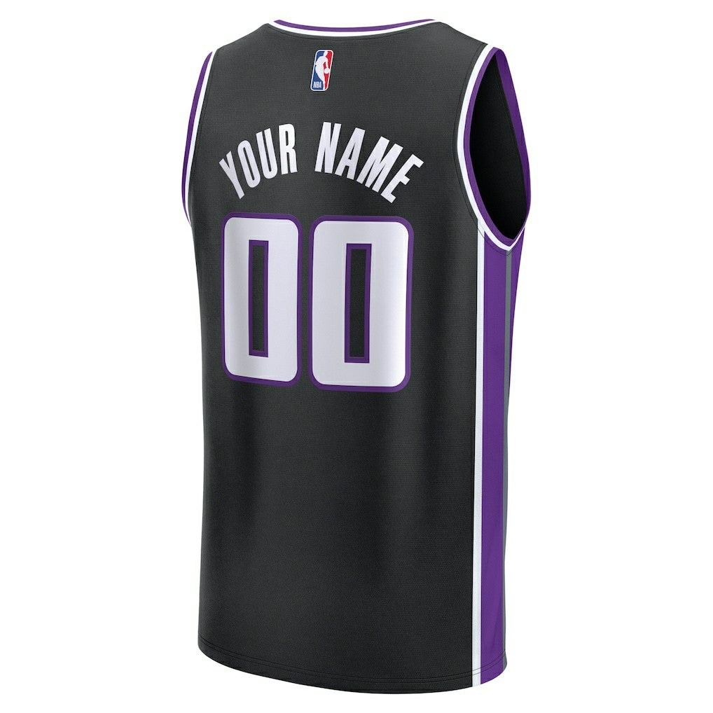 Black Sacramento Kings Fast Break Custom Jersey | NBA