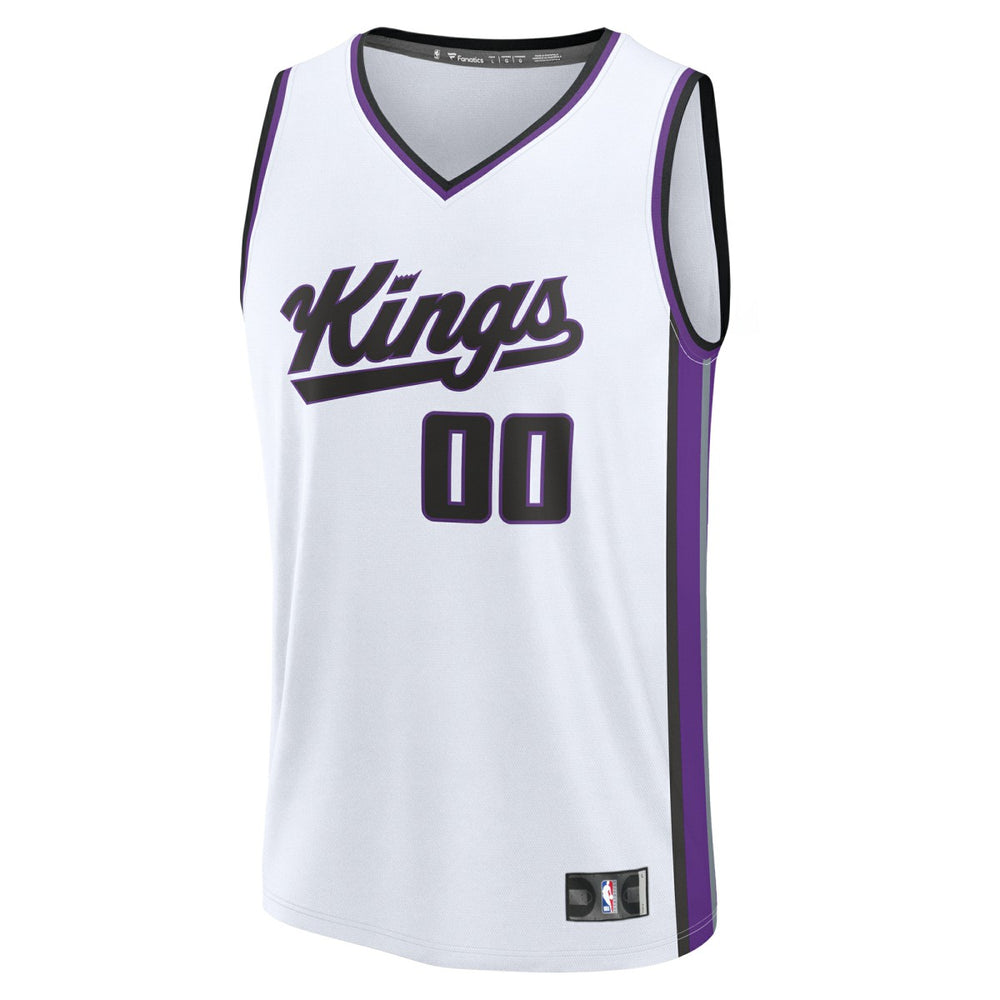White Sacramento Kings Fast Break Custom Jersey | NBA