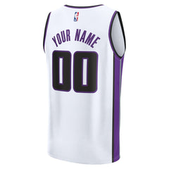 White Sacramento Kings Fast Break Custom Jersey | NBA