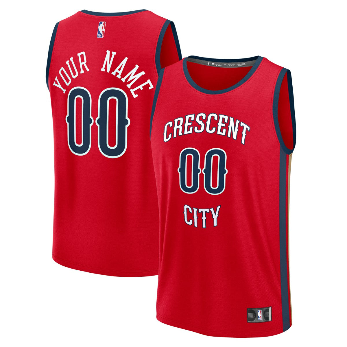 Red New Orleans Pelicans Youth Fast Break Custom Replica Jersey | NBA