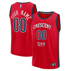 Red New Orleans Pelicans Youth Fast Break Custom Replica Jersey | NBA