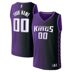Purple Sacramento Kings Youth Fast Break Custom Replica Jersey | NBA