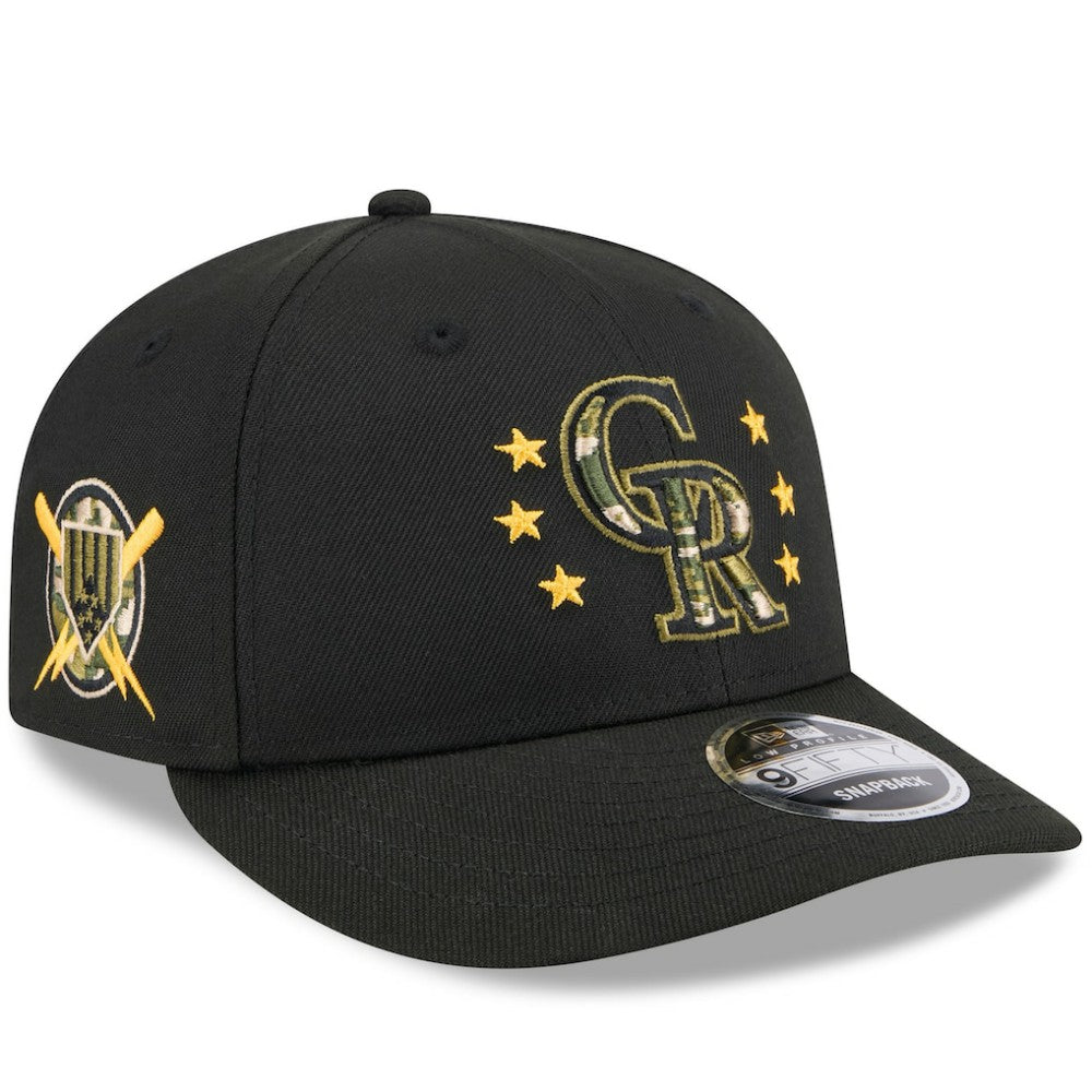 Colorado Rockies New Era 2024 Armed Forces Day Low Profile 9FIFTY Snapback Hat - MLB Hats