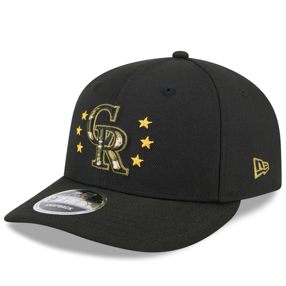 Colorado Rockies New Era 2024 Armed Forces Day Low Profile 9FIFTY Snapback Hat - MLB Hats