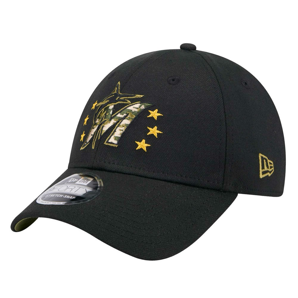 Miami Marlins New Era 2024 Armed Forces Day 9FORTY Adjustable Hat - MLB Hats