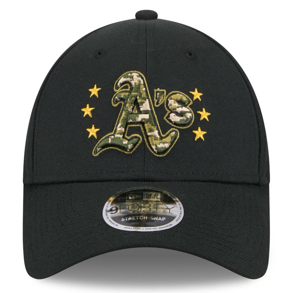 Athletics New Era 2024 Armed Forces Day 9FORTY Adjustable Hat - MLB Hats