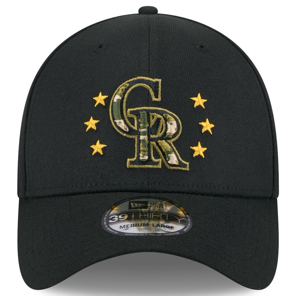 Colorado Rockies New Era 2024 Armed Forces Day 39THIRTY Flex Hat - MLB Hats