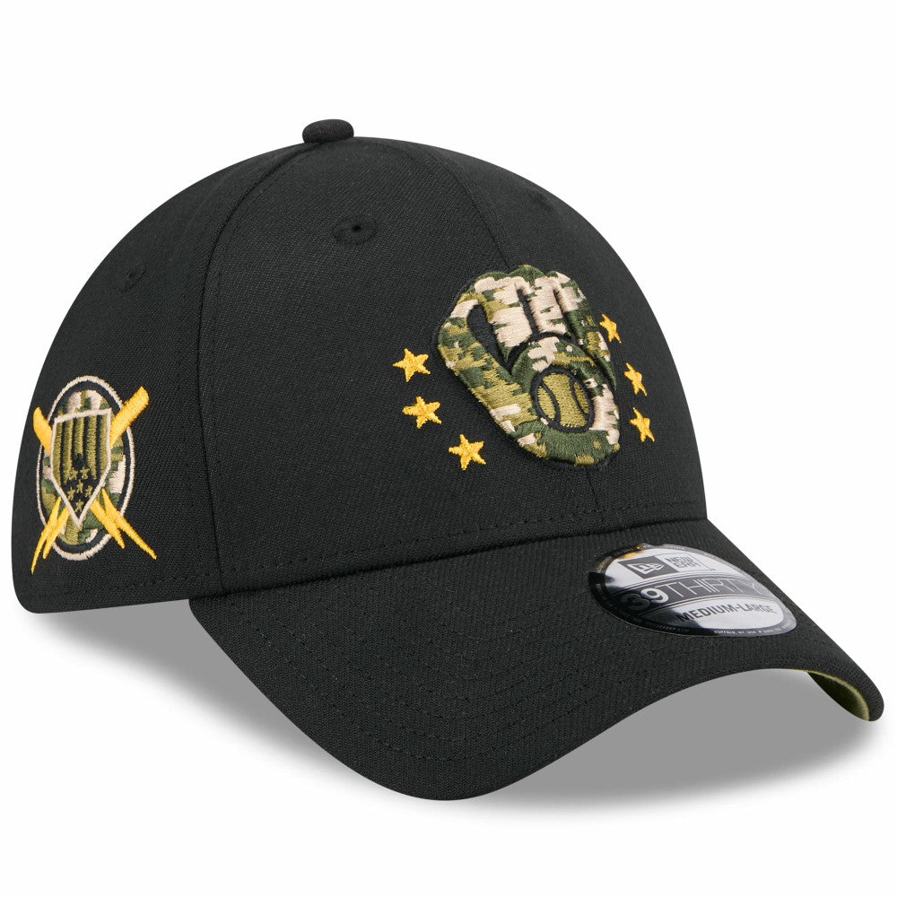 Milwaukee Brewers New Era 2024 Armed Forces Day 39THIRTY Flex Hat - MLB Hats