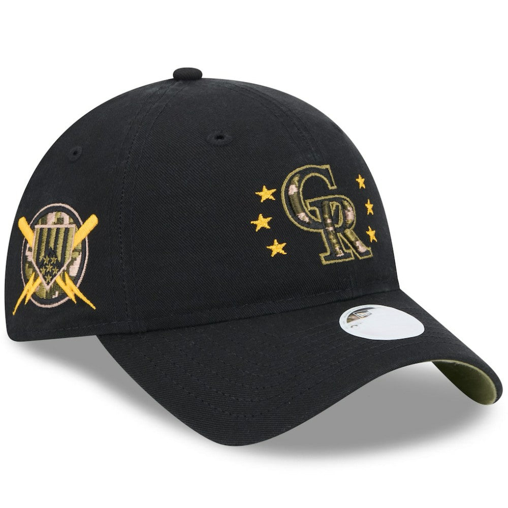 Colorado Rockies New Era Women's 2024 Armed Forces Day 9TWENTY Adjustable Hat - MLB Hats