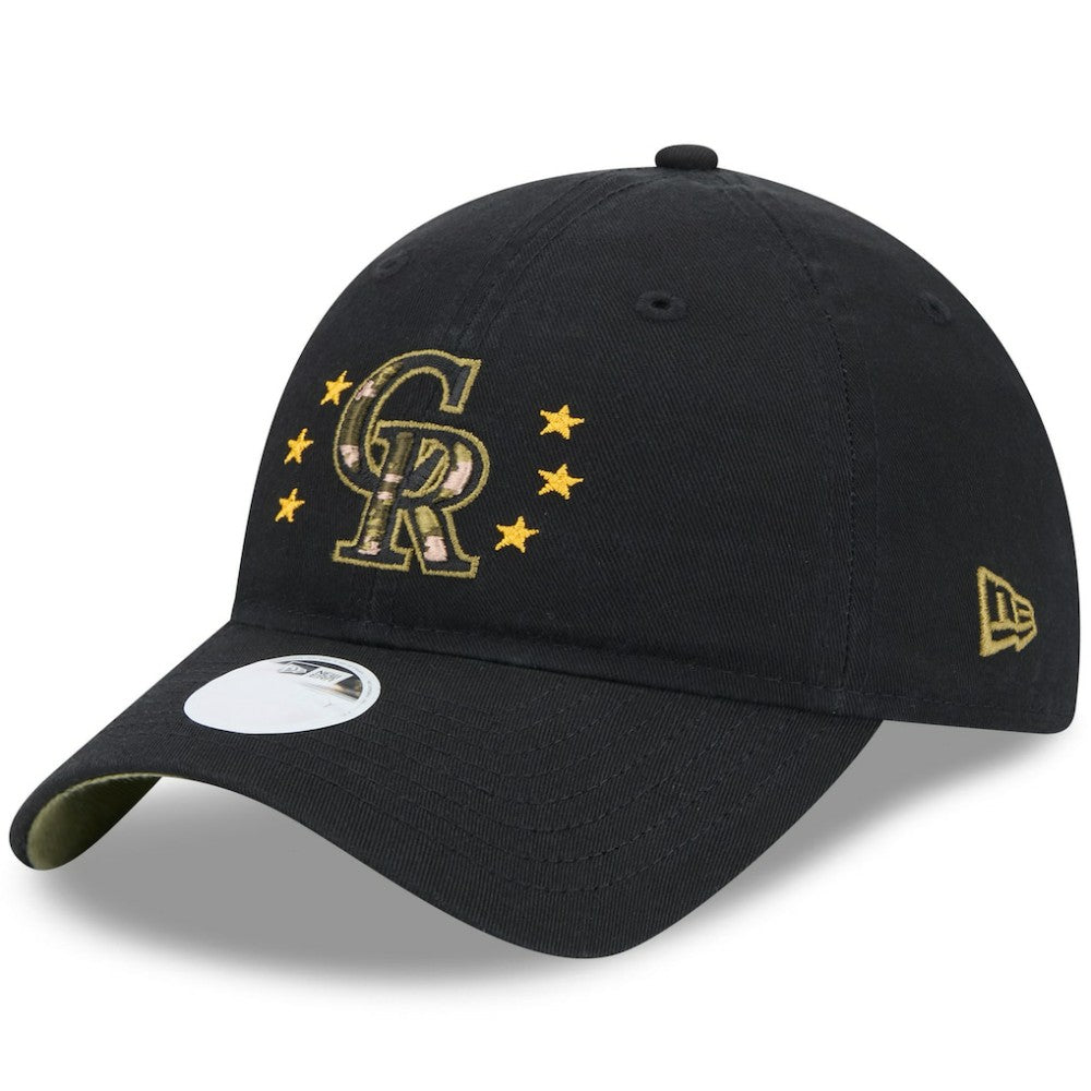 Colorado Rockies New Era Women's 2024 Armed Forces Day 9TWENTY Adjustable Hat - MLB Hats