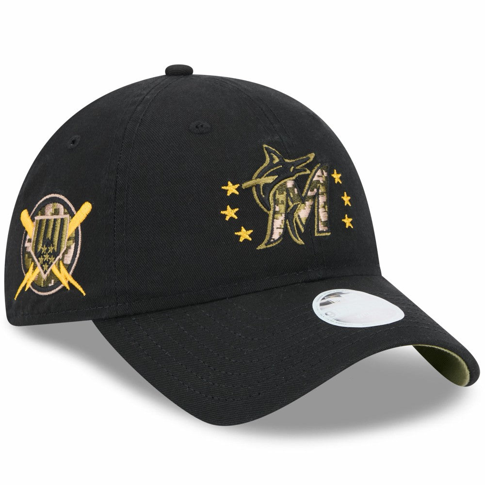 Miami Marlins New Era Women's 2024 Armed Forces Day 9TWENTY Adjustable Hat - MLB Hats