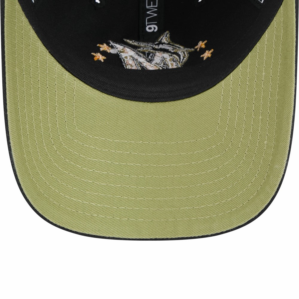 Miami Marlins New Era Women's 2024 Armed Forces Day 9TWENTY Adjustable Hat - MLB Hats