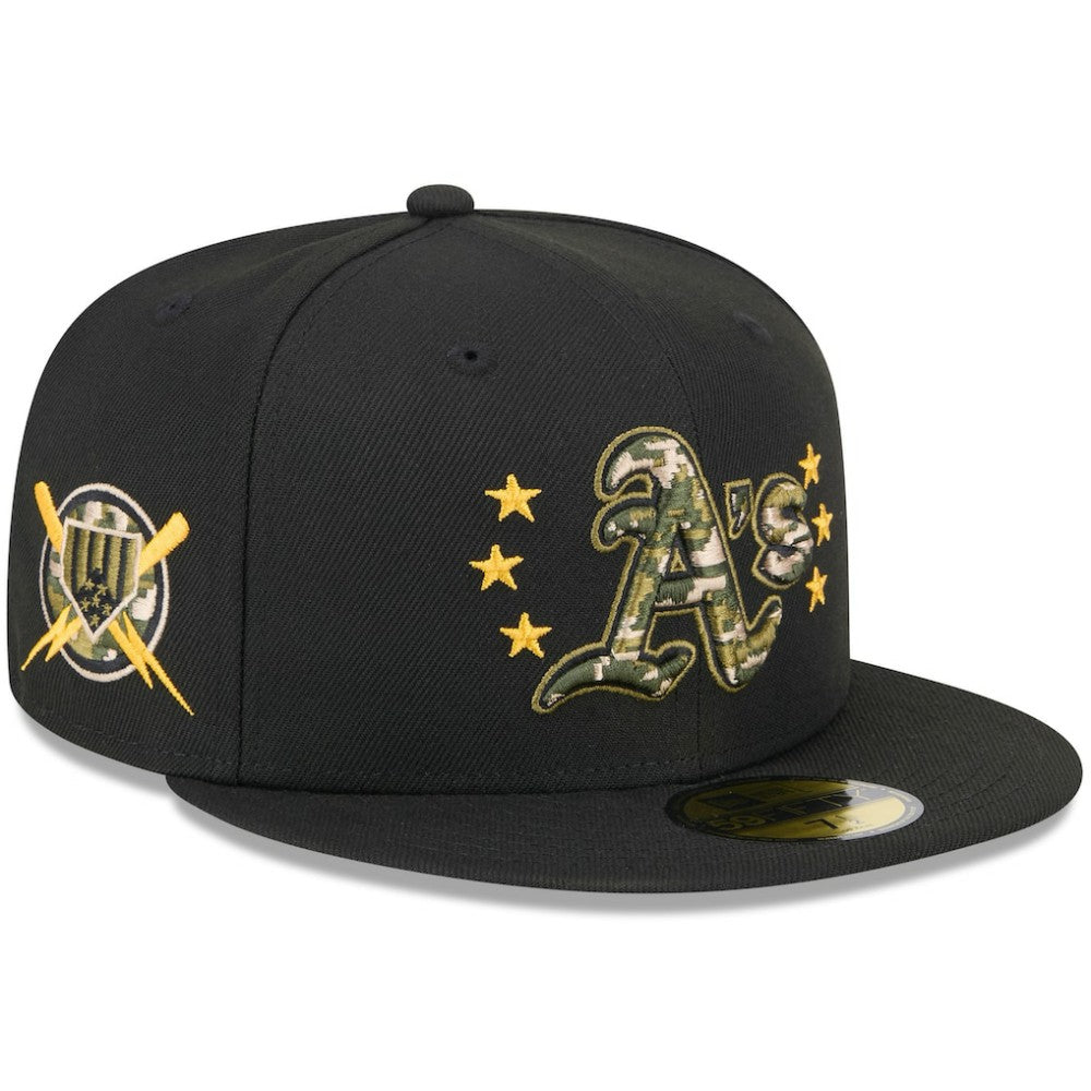 Athletics New Era 2024 Armed Forces Day On-Field 59FIFTY Fitted Hat - MLB Hats