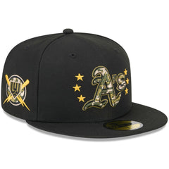 Athletics New Era 2024 Armed Forces Day On-Field 59FIFTY Fitted Hat - MLB Hats