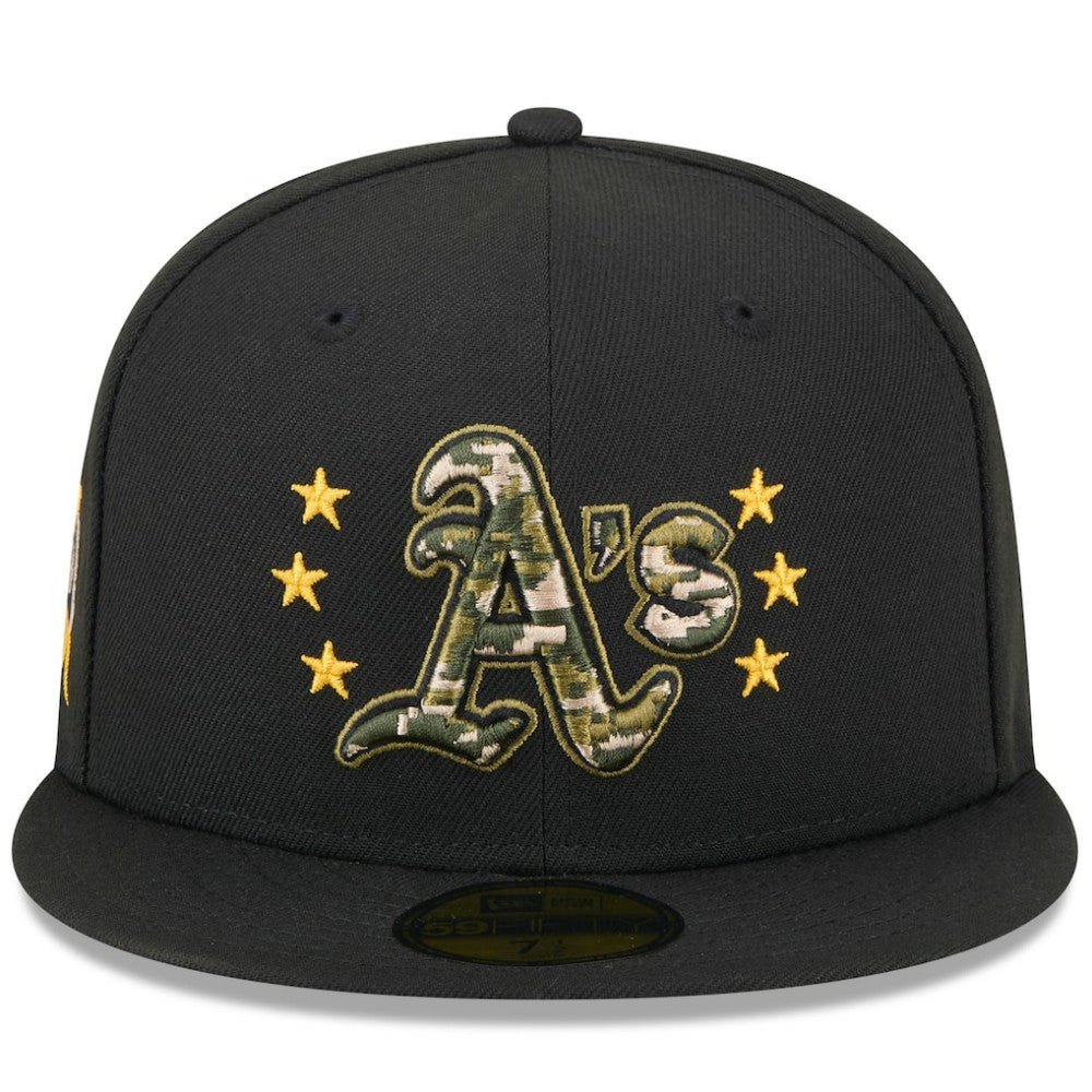 Athletics New Era 2024 Armed Forces Day On-Field 59FIFTY Fitted Hat - MLB Hats
