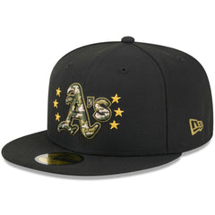 Athletics New Era 2024 Armed Forces Day On-Field 59FIFTY Fitted Hat - MLB Hats