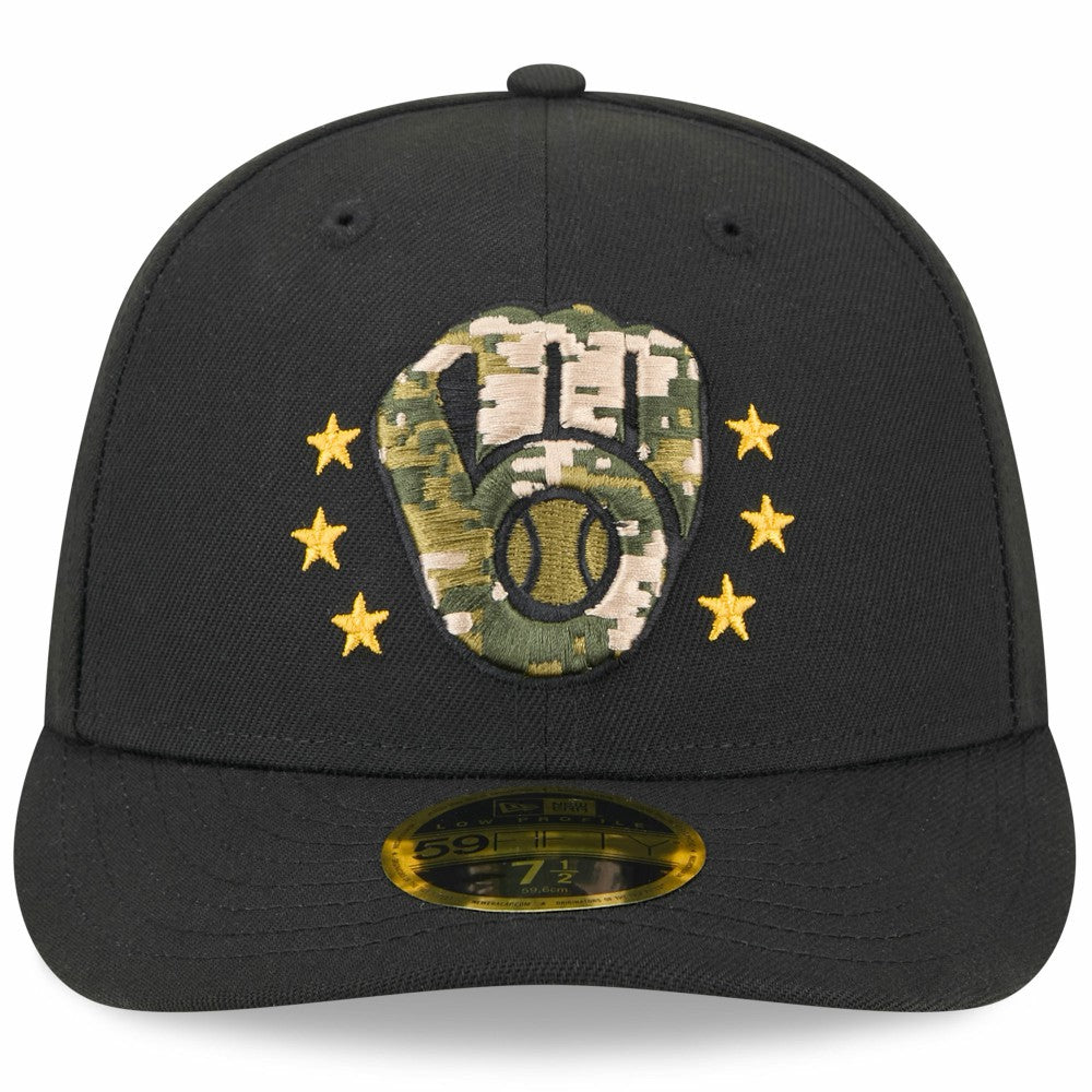 Milwaukee Brewers New Era 2024 Armed Forces Day Low Profile 59FIFTY Fitted Hat - MLB Hats