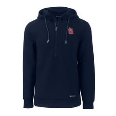 St. Louis Cardinals Cutter & Buck Roam Eco Half-Zip Recycled Pullover Hoodie - MLB Hoodies