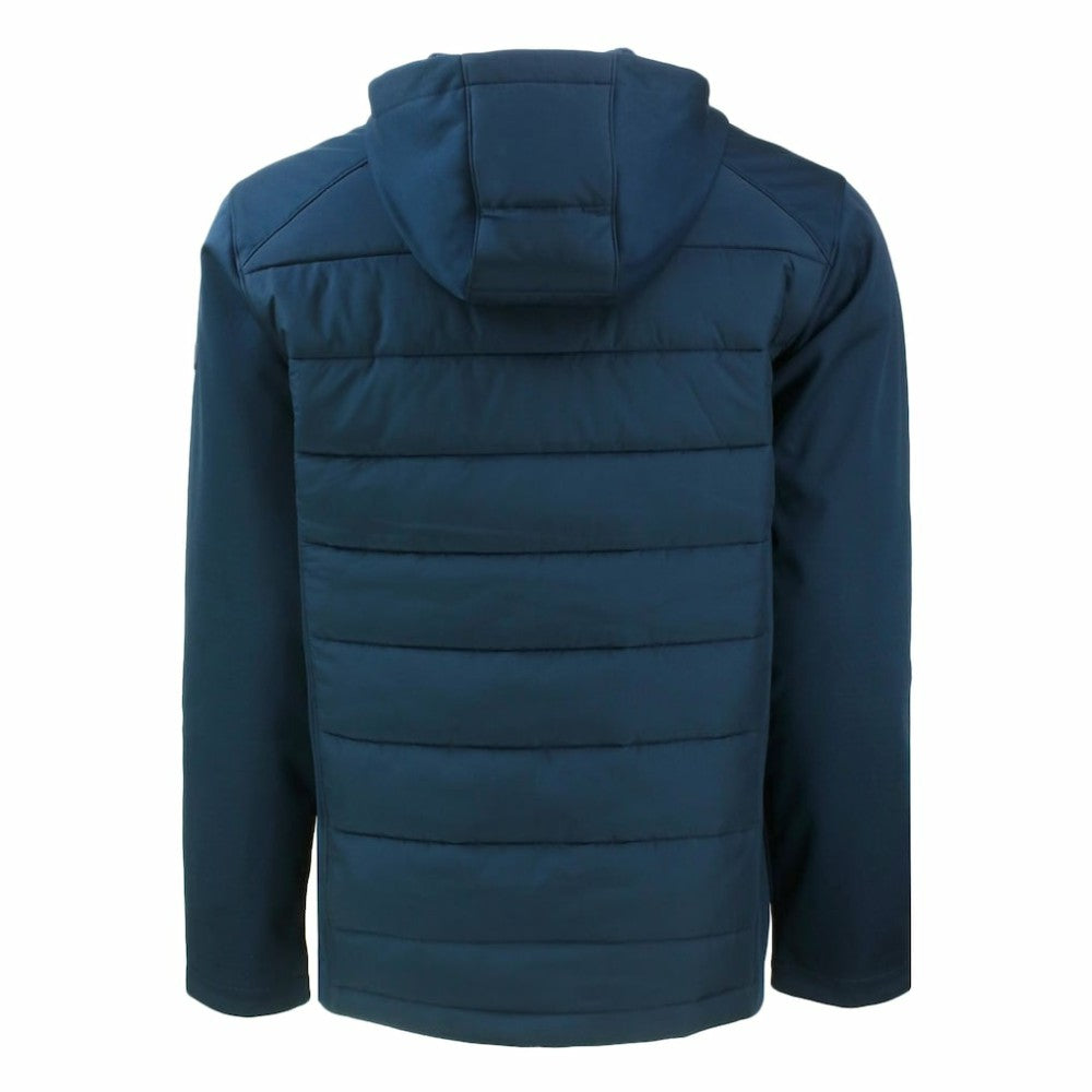 Chicago Cubs Cutter & Buck Evoke Hybrid Eco Softshell Recycled Full-Zip Hoodie - MLB Hoodies