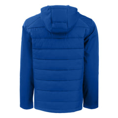 New York Mets Cutter & Buck Evoke Hybrid Eco Softshell Recycled Full-Zip Hoodie - MLB Hoodies