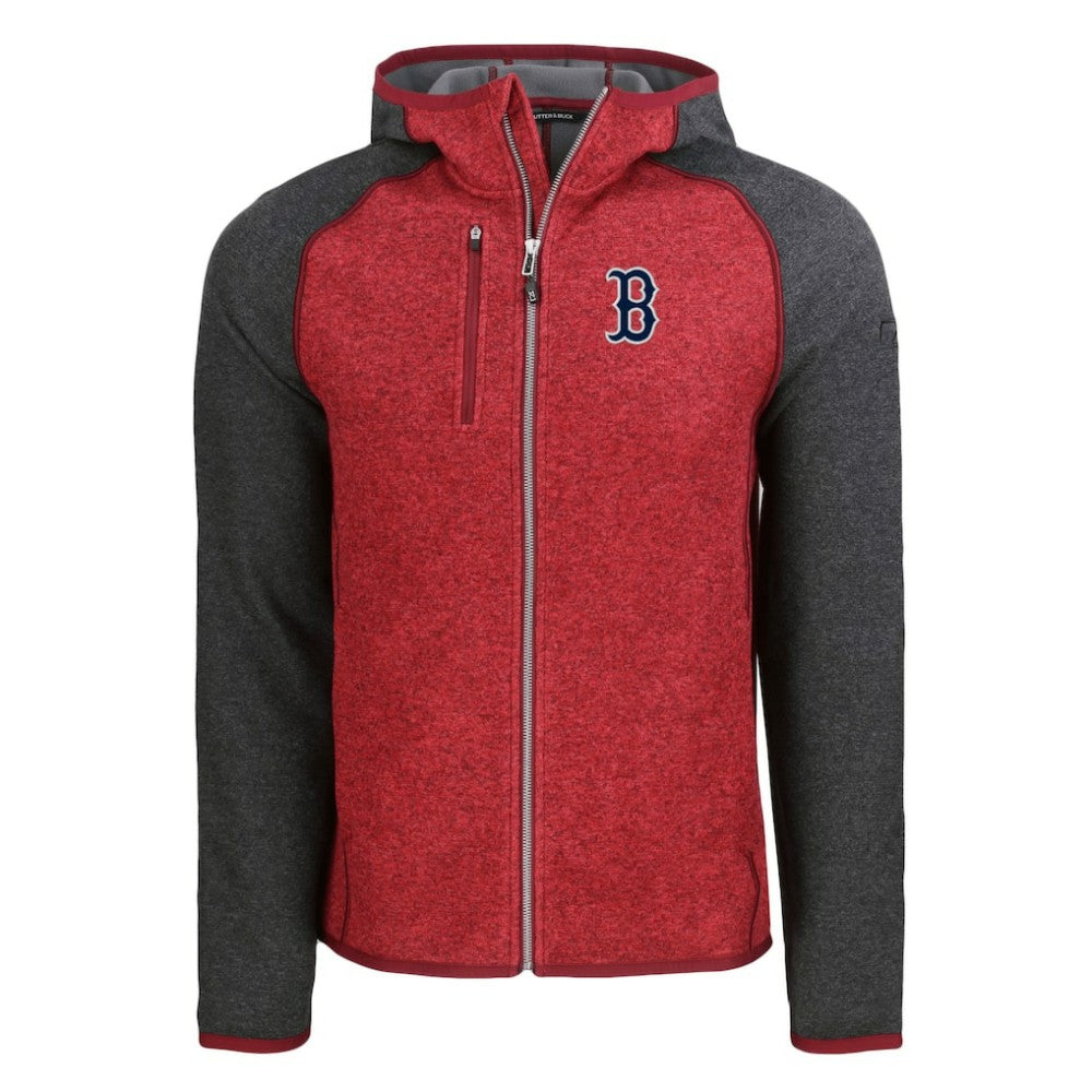 Boston Red Sox Cutter & Buck Mainsail Full-Zip Hooded Jacket - MLB Jackets