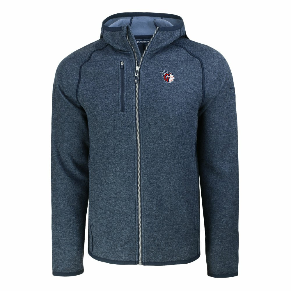 Cleveland Guardians Cutter & Buck Mainsail Full-Zip Hooded Jacket - MLB Jackets