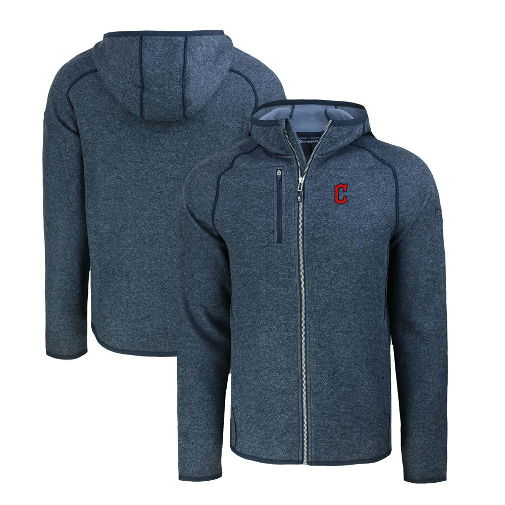 Cleveland Guardians Cutter & Buck Mainsail Full-Zip Hooded Jacket - MLB Jackets