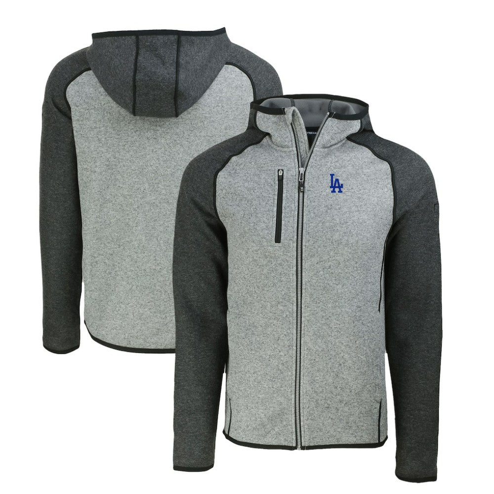 Los Angeles Dodgers Cutter & Buck Mainsail Full-Zip Hooded Jacket - MLB Jackets